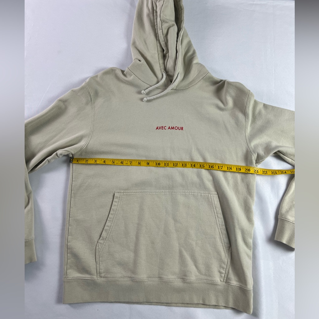 Violette_fr X Biscous Skateboards Alec Amour Cream Red Cotton Long Sleeve Hoodie — image 7 of 8